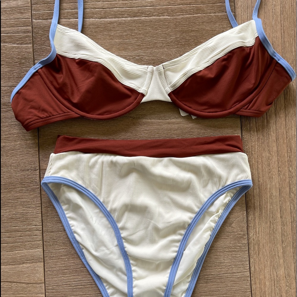 L*Space Bikini Tobacco, Cream NWT